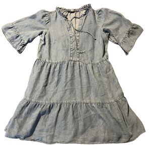 Loft Denim Tiered Swing Dress